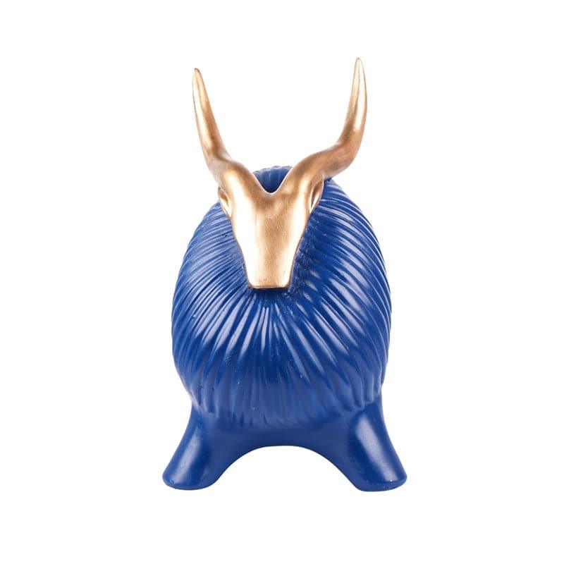 Buy Glumpy The Yak Showpiece - Blue Showpieces from Vaaree