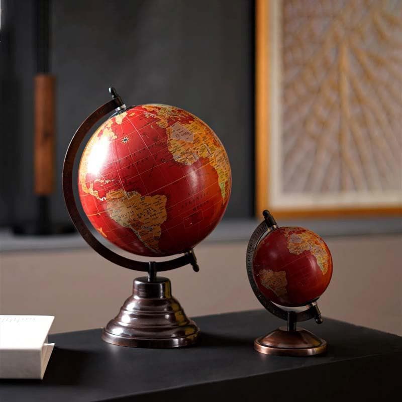 Buy Gullivers Travels Globe - Crimson Showpieces from Vaaree