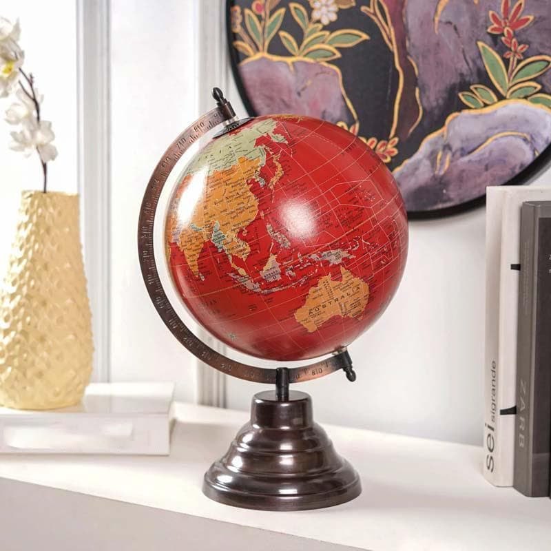 Buy Gullivers Travels Globe - Crimson Showpieces from Vaaree