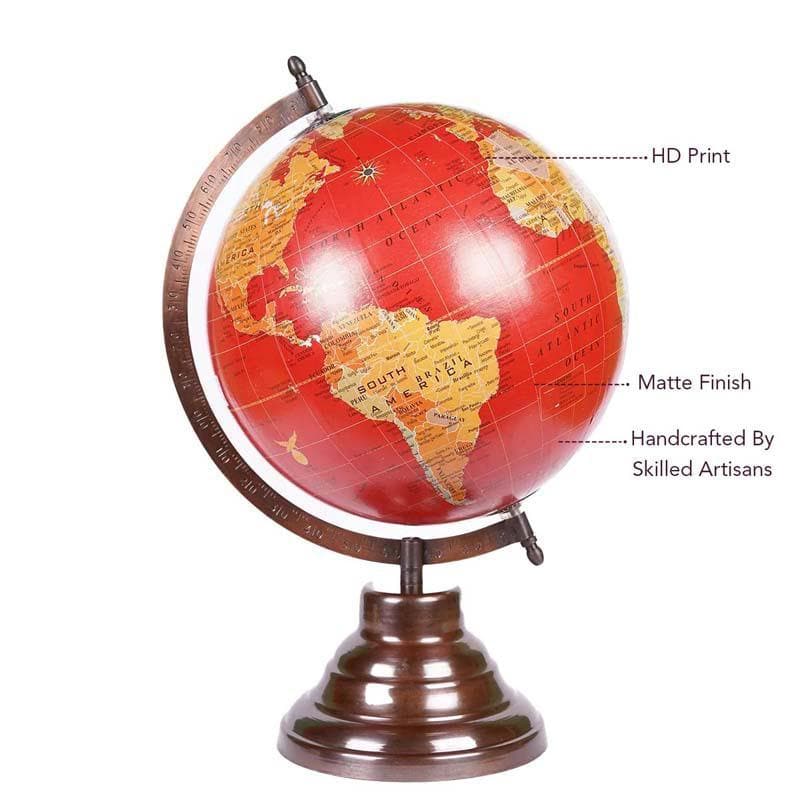 Buy Gullivers Travels Globe - Crimson Showpieces from Vaaree