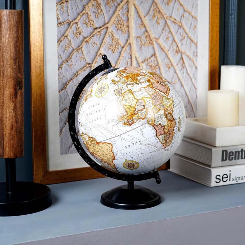 Buy Gullivers Travels Globe - White Showpieces from Vaaree