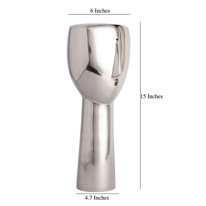 Buy Half Face Showpiece - Silver Showpieces from Vaaree