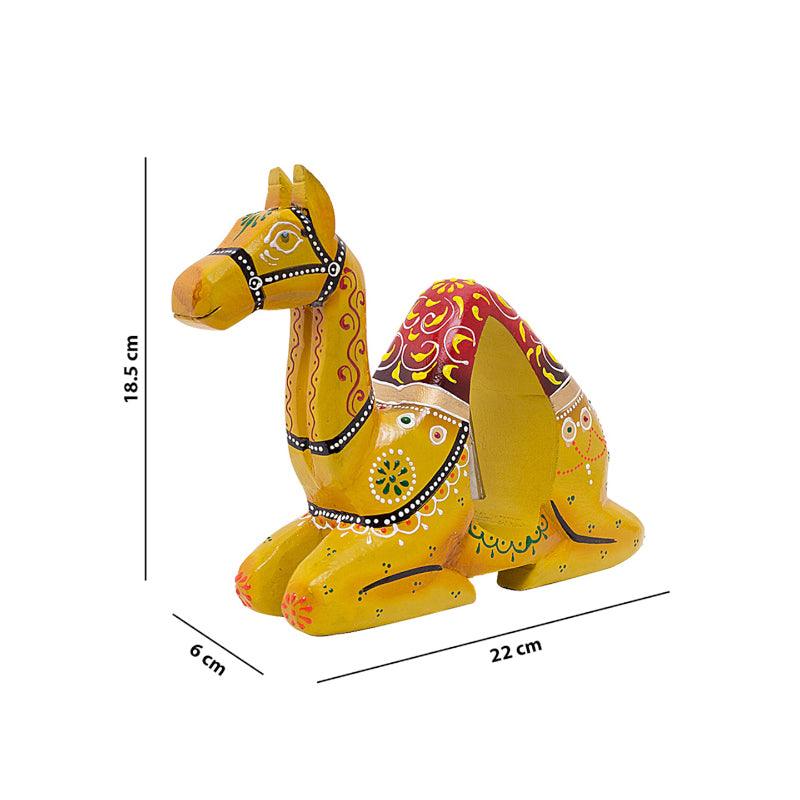 Buy Handpainted Sand Sailer Handpianted Showpiece - Yellow Showpiece from Vaaree