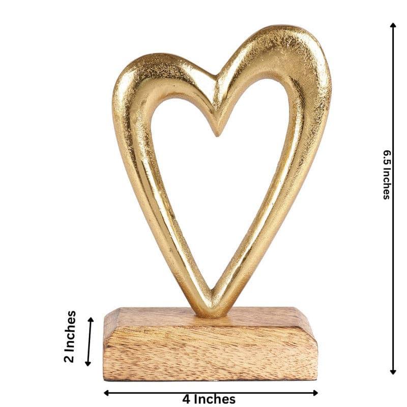 Buy Heart Halo Showpiece - Gold Showpieces from Vaaree