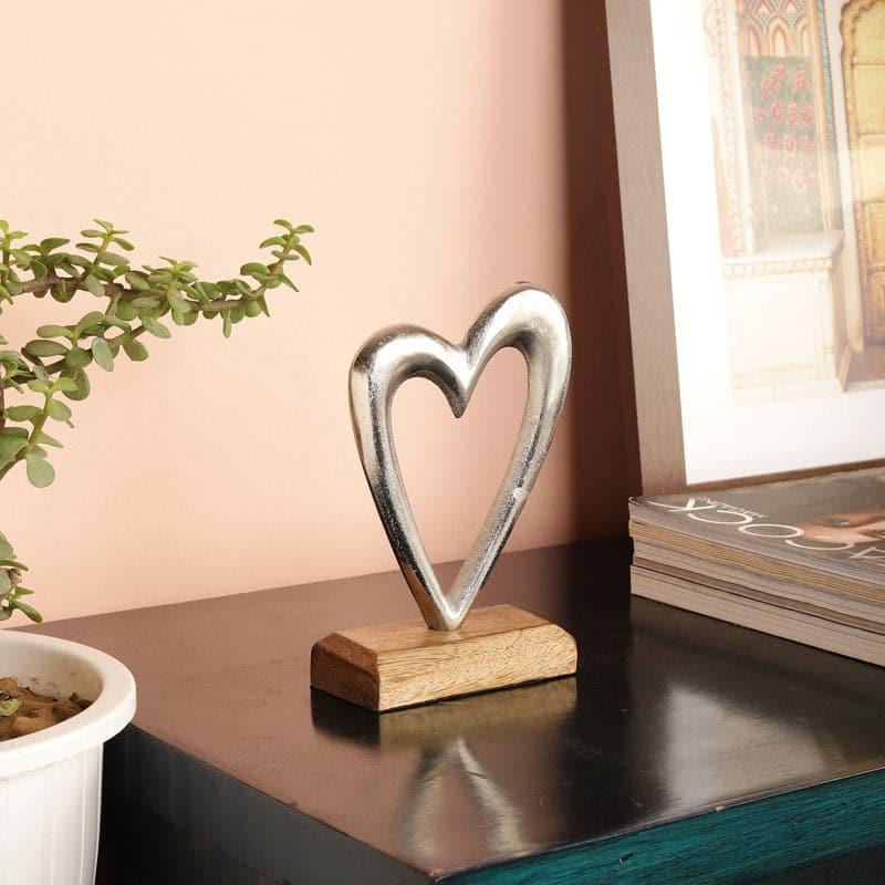 Buy Heart Halo Showpiece - Silver Showpiece from Vaaree