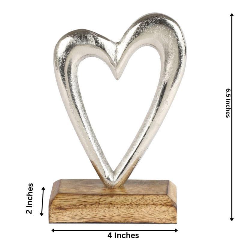 Buy Heart Halo Showpiece - Silver Showpiece from Vaaree