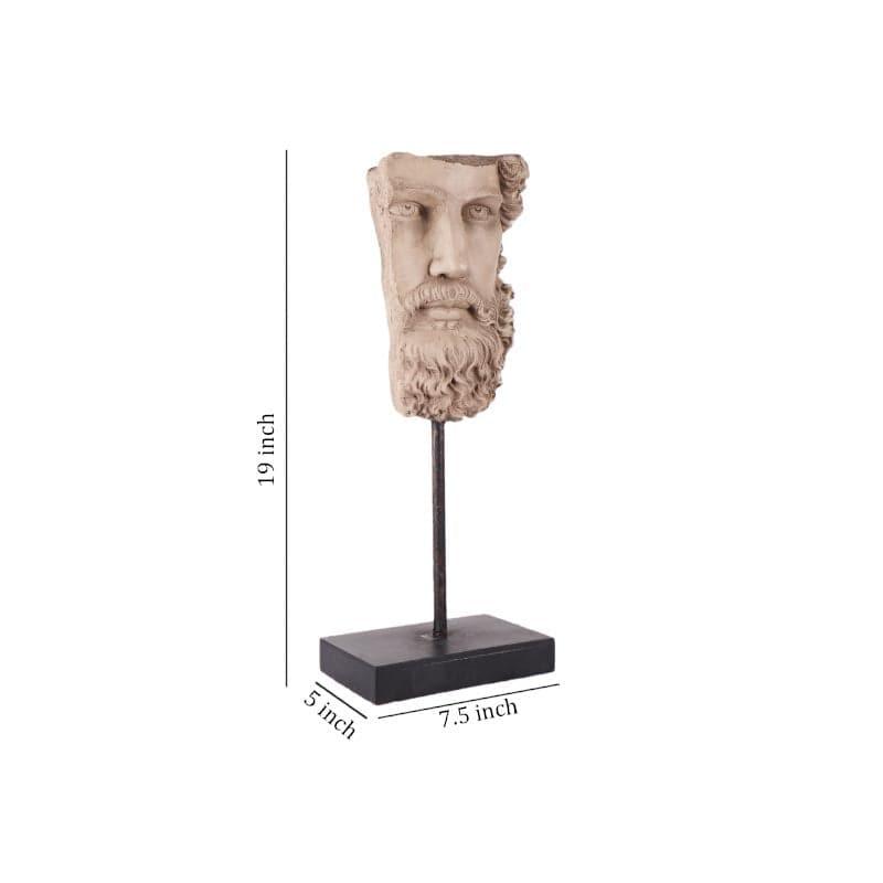 Buy Hellenistic Male Head Sculpture Showpiece Showpieces from Vaaree