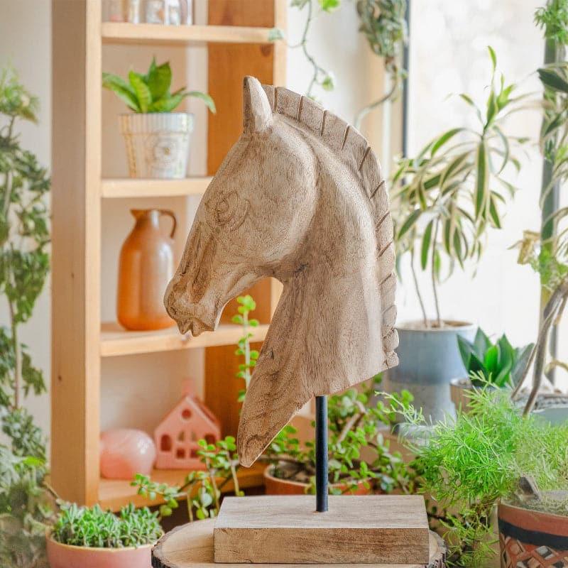 Buy Hey Bojack Horse Wooden Decorative Showpiece Showpieces from Vaaree