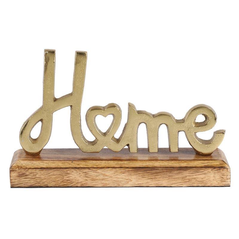 Buy Home Bond Typography Showpiece - Gold Showpieces from Vaaree