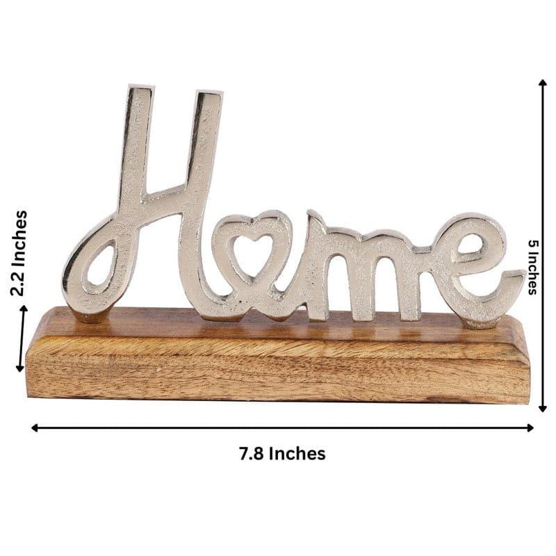 Buy Home Bond Typography Showpiece - Silver Showpieces from Vaaree