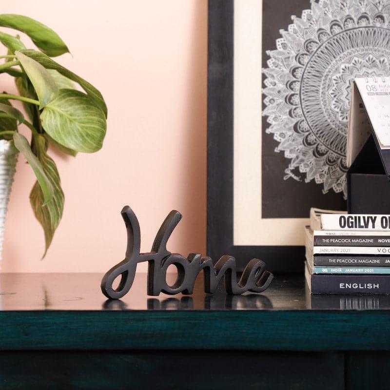 Buy Home Happiness Typography Showpiece - Black Showpieces from Vaaree