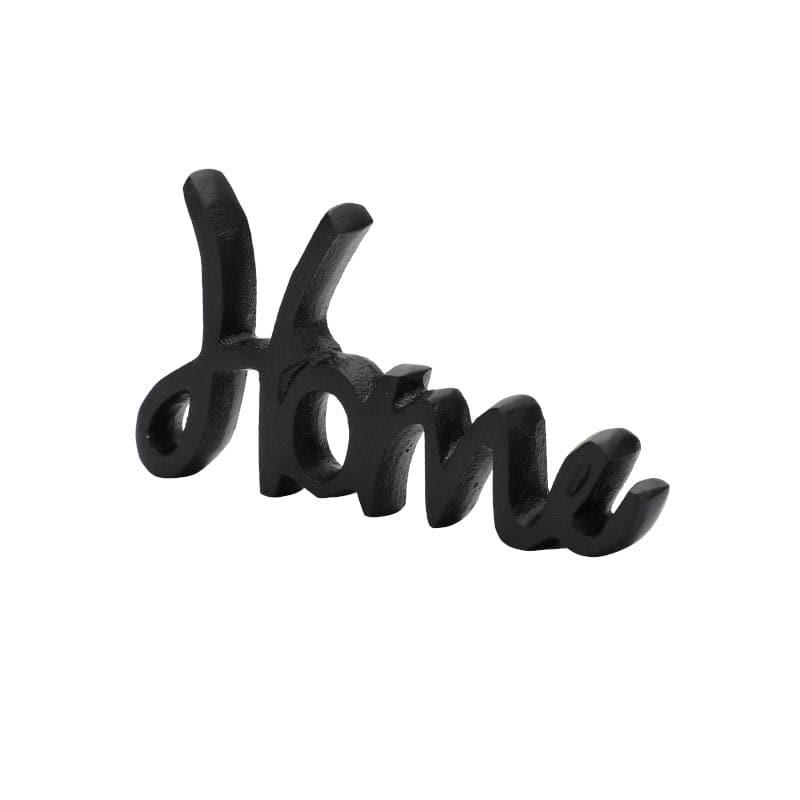 Showpieces - Home Happiness Typography Showpiece - Black