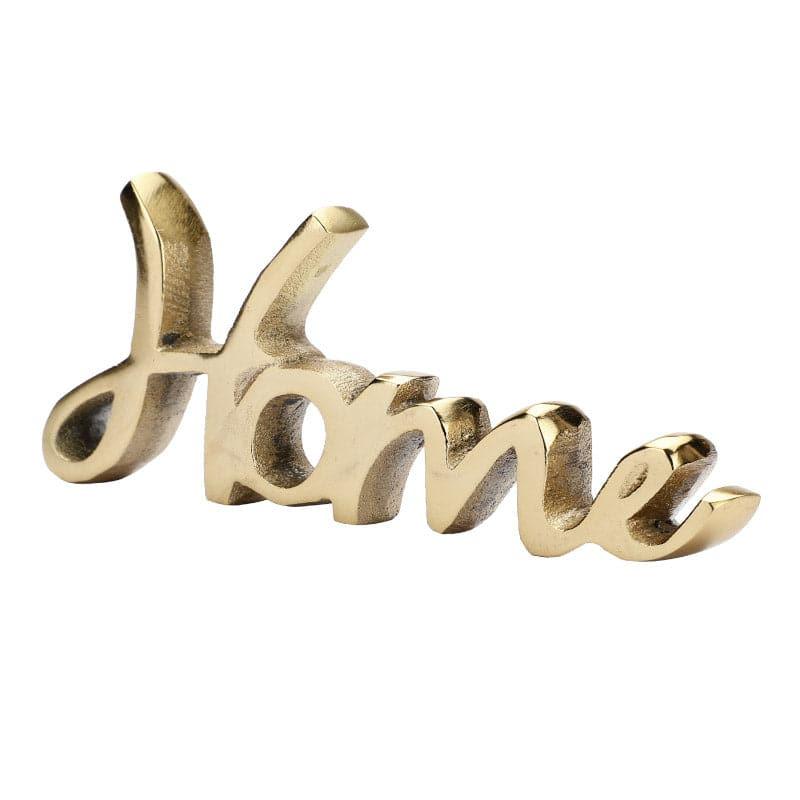 Buy Home Happiness Typography Showpiece - Gold Showpieces from Vaaree