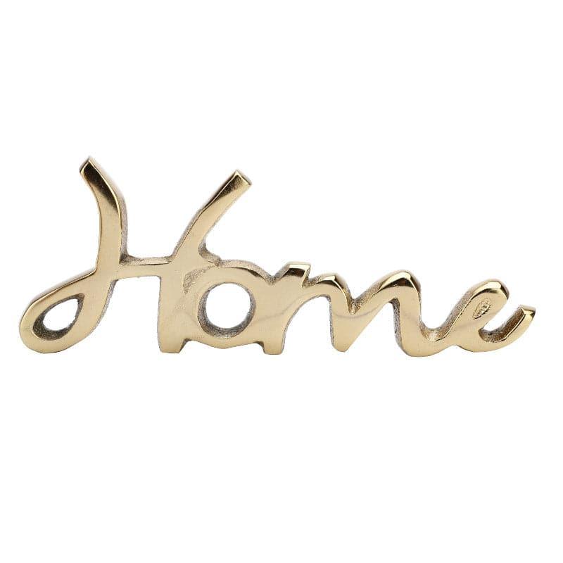 Buy Home Happiness Typography Showpiece - Gold Showpieces from Vaaree