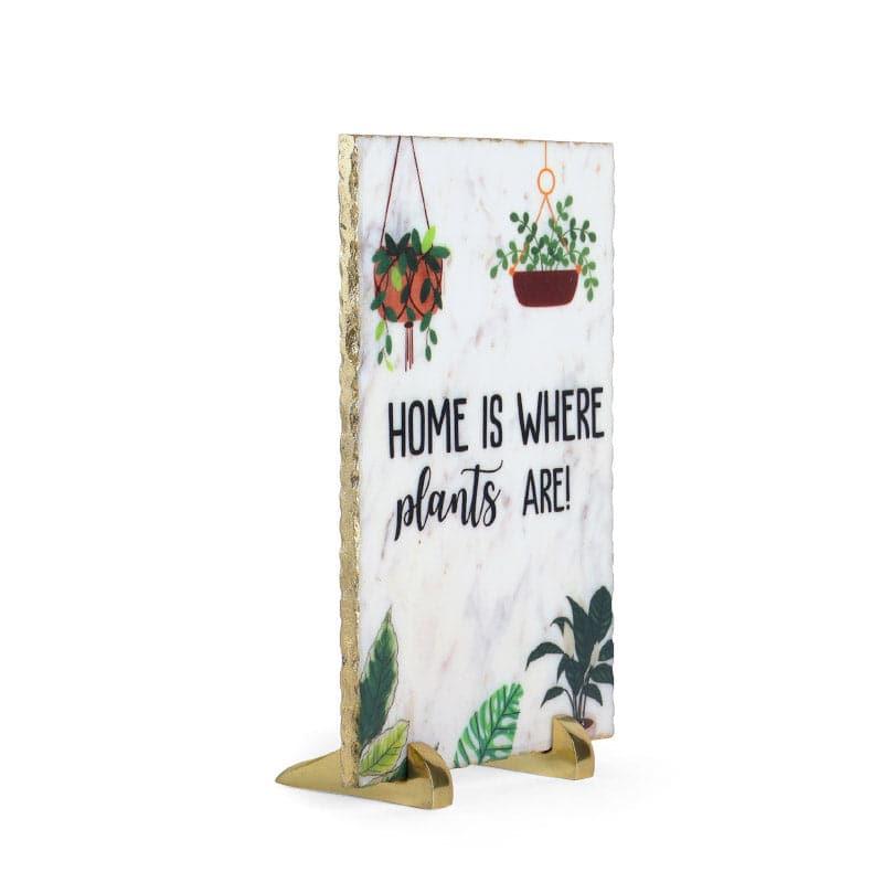 Buy Home Is Where Plants Are Table Accent Showpiece from Vaaree