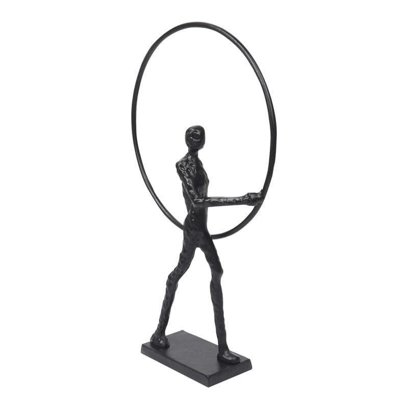 Buy Hoop Struck Showpiece - Black Showpieces from Vaaree