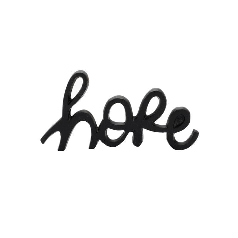 Buy Hope Loop Typography Showpiece - Black Showpieces from Vaaree