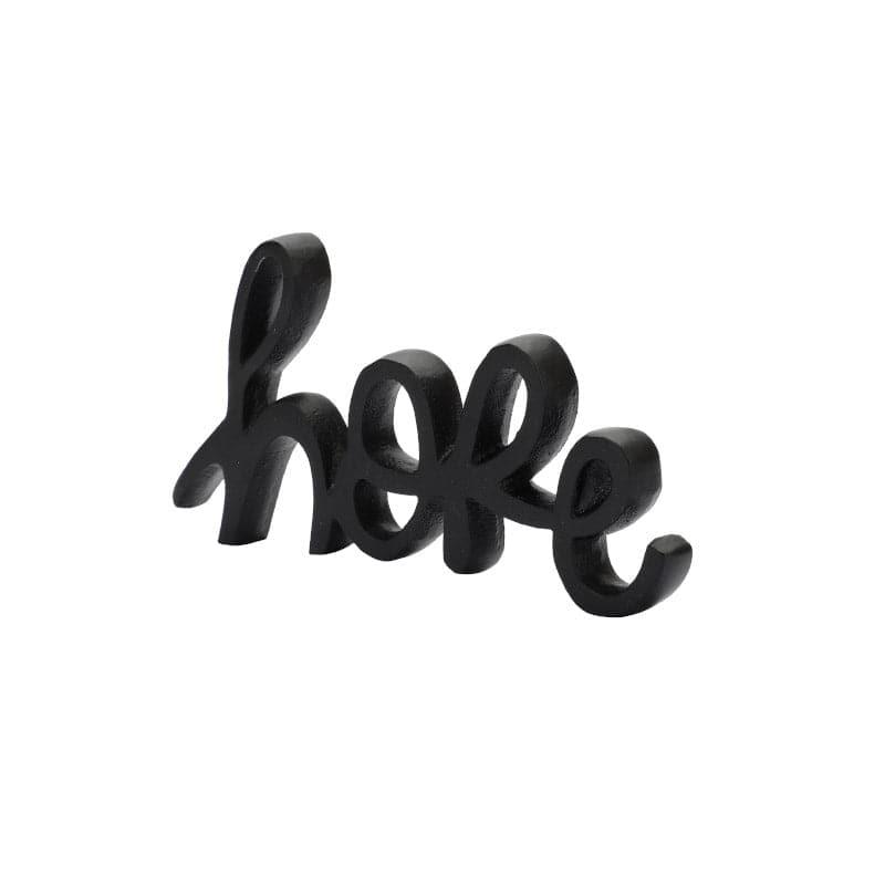 Buy Hope Loop Typography Showpiece - Black Showpieces from Vaaree