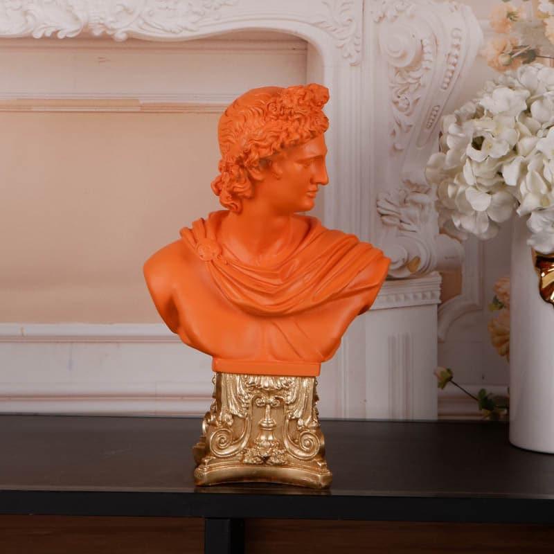 Buy Imperial Emperor Showpiece - Orange & Gold Showpieces from Vaaree