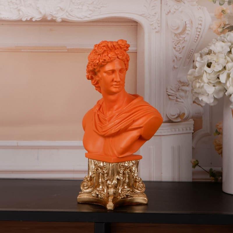 Buy Imperial Emperor Showpiece - Orange & Gold Showpieces from Vaaree