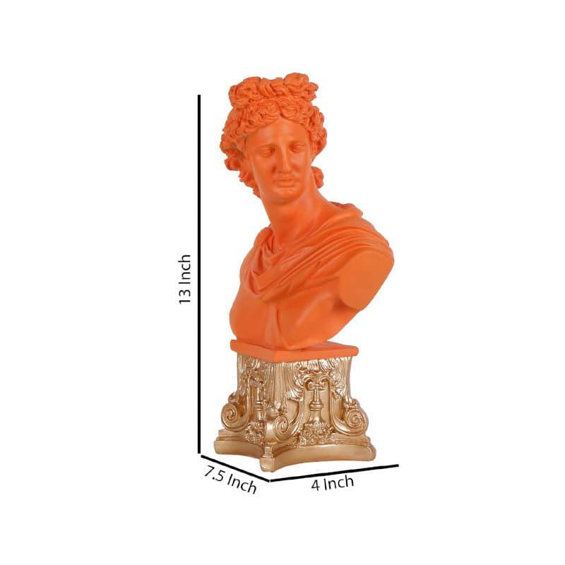 Buy Imperial Emperor Showpiece - Orange & Gold Showpieces from Vaaree