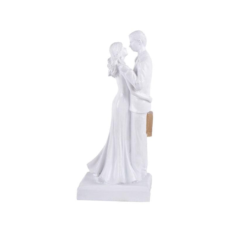 Buy It's The Moment Couple Showpiece - White Showpieces from Vaaree