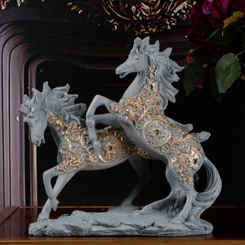 Buy Jolly Colts Showpiece - Grey Showpieces from Vaaree