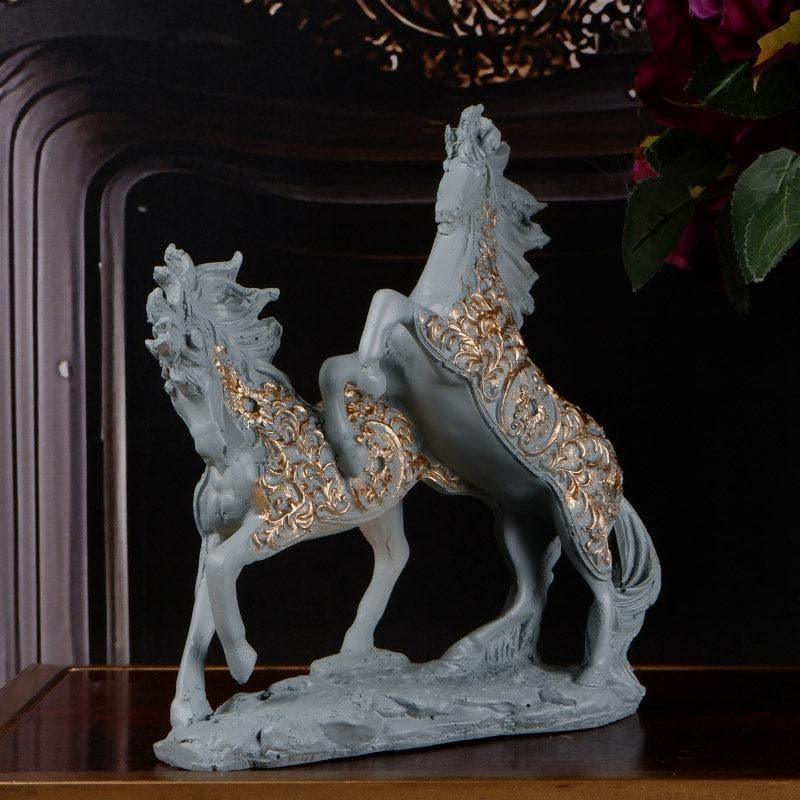 Buy Jolly Colts Showpiece - Grey Showpieces from Vaaree