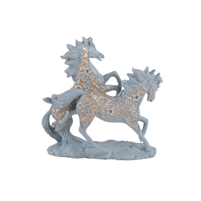 Buy Jolly Colts Showpiece - Grey Showpieces from Vaaree