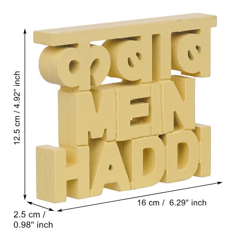 Buy Kabab Mein Haddi Typography Showpiece Showpieces from Vaaree