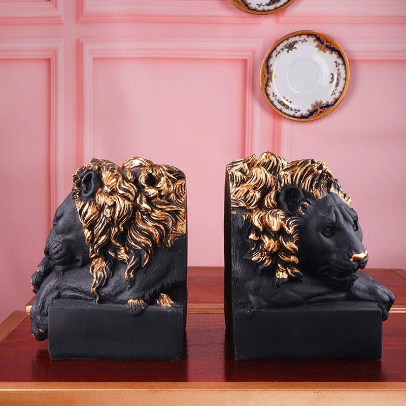 Buy Leo Luxe Book Ends - Black Showpieces from Vaaree