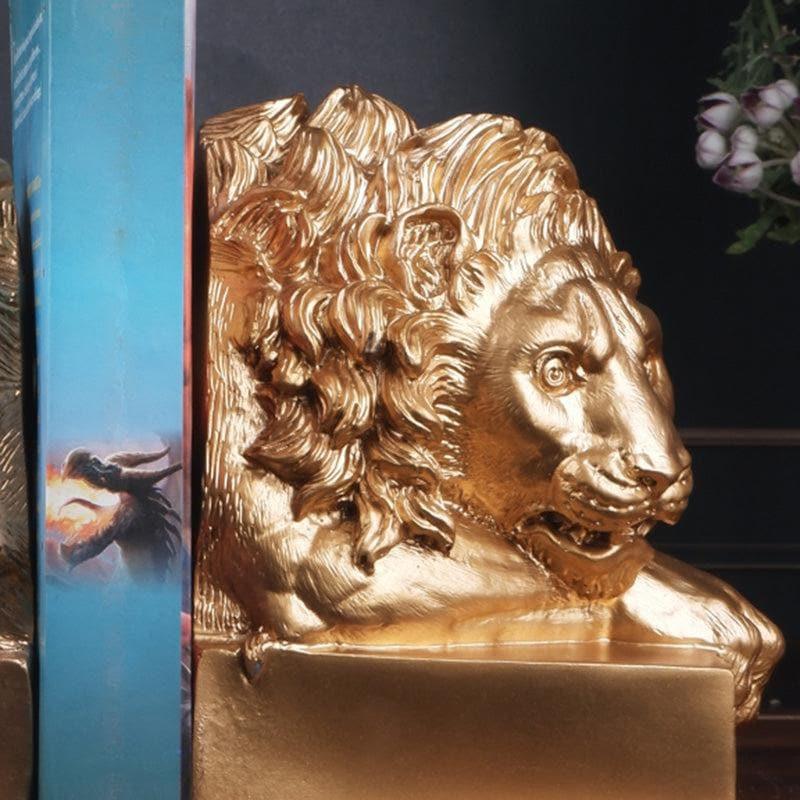 Buy Leo Luxe Book Ends - Golden Showpieces from Vaaree