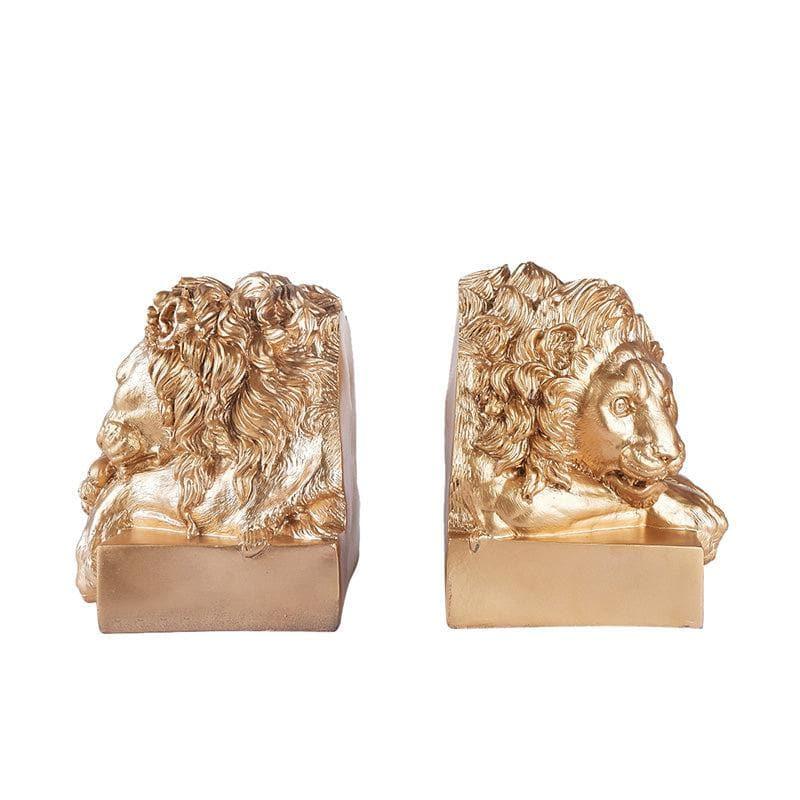 Buy Leo Luxe Book Ends - Golden Showpieces from Vaaree