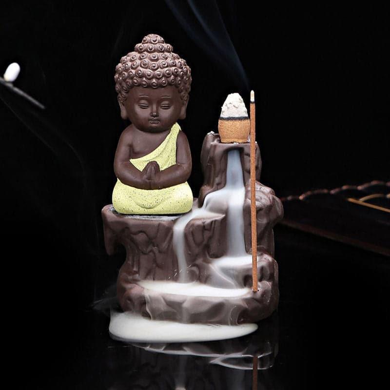 Buy Little Budha Smoke Fountain - Yellow Showpieces from Vaaree