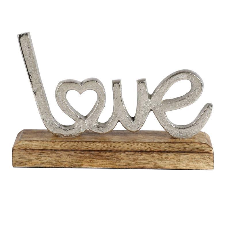 Buy Love Loop Typography Showpiece - Silver Showpiece from Vaaree