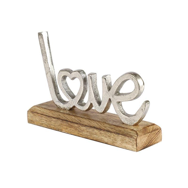 Buy Love Loop Typography Showpiece - Silver Showpiece from Vaaree