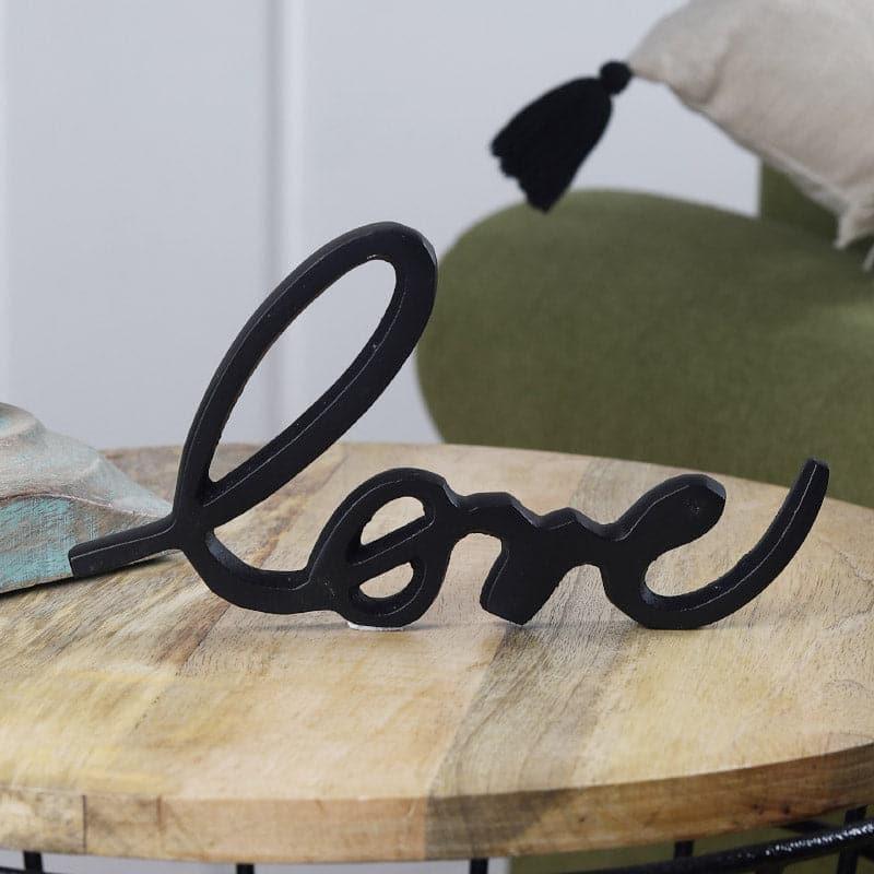 Buy Love Lore Typography Showpiece - Black Showpieces from Vaaree