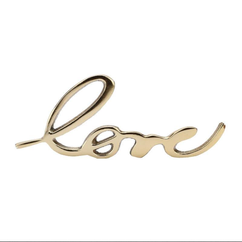 Buy Love Lore Typography Showpiece - Gold Showpiece from Vaaree