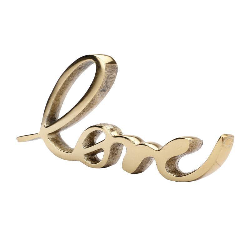 Buy Love Lore Typography Showpiece - Gold Showpiece from Vaaree