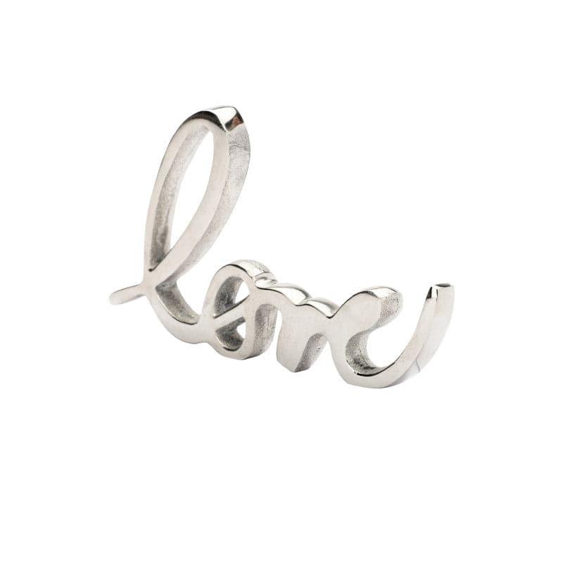 Buy Love Lore Typography Showpiece - Silver Showpieces from Vaaree