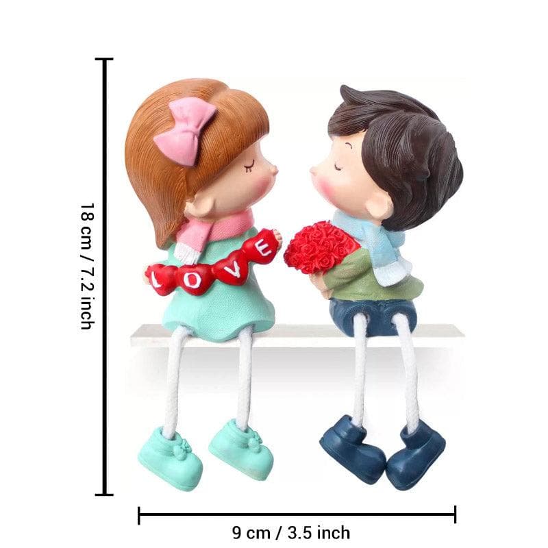 Buy Love Tied Couple Showpiece - Set Of Two Showpieces from Vaaree