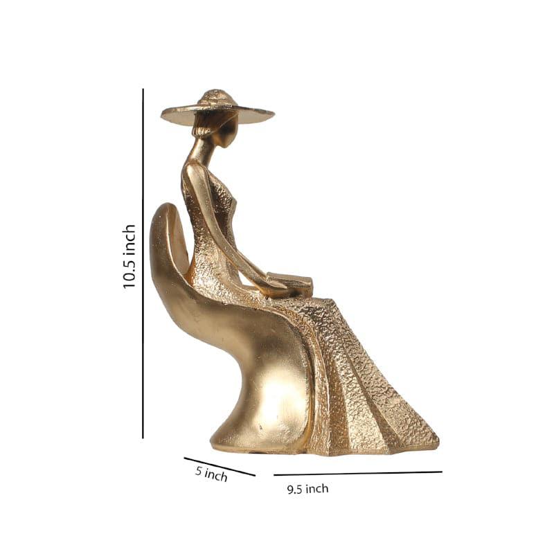 Buy Madam Elegance Showpiece - Golden Showpieces from Vaaree