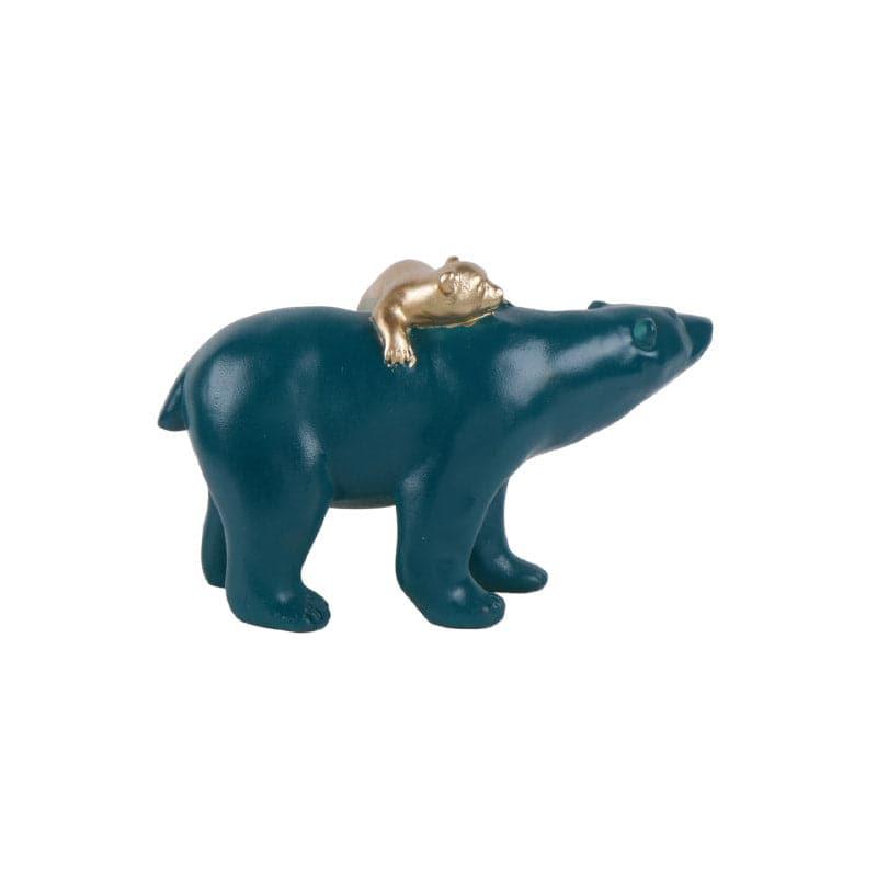 Buy Mama Bear Showpiece - Green & Gold Showpieces from Vaaree