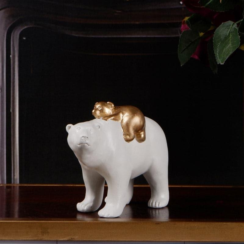 Showpieces - Mama Bear Showpiece - White & Gold