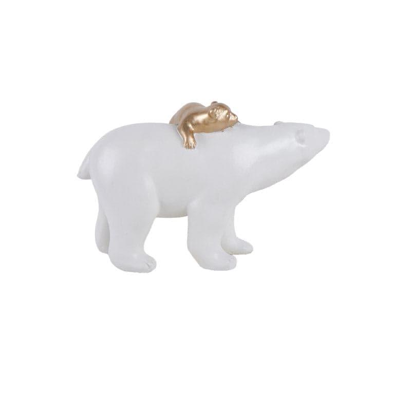 Showpieces - Mama Bear Showpiece - White & Gold