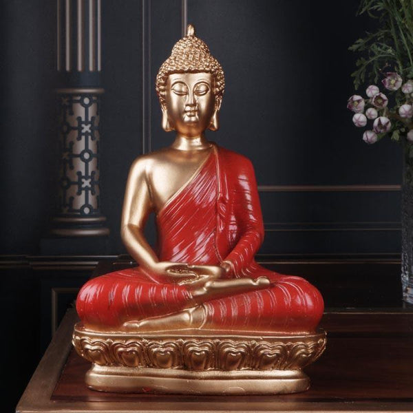 Buy Showpieces - Mangala Buddha Showpiece - Red at Vaaree online