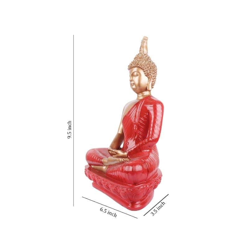 Showpieces - Mangala Buddha Showpiece - Red