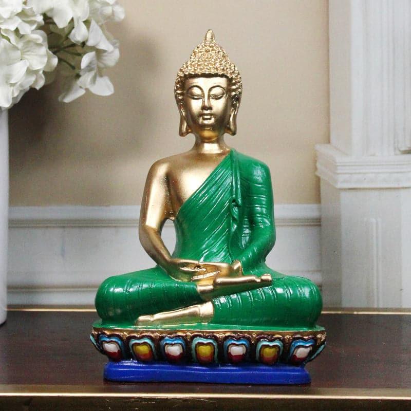 Buy Mangala Budha Showpiece -Green Showpieces from Vaaree