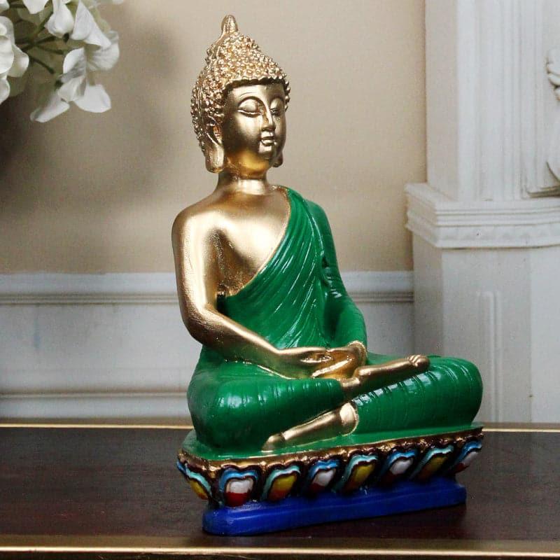 Buy Mangala Budha Showpiece -Green Showpieces from Vaaree