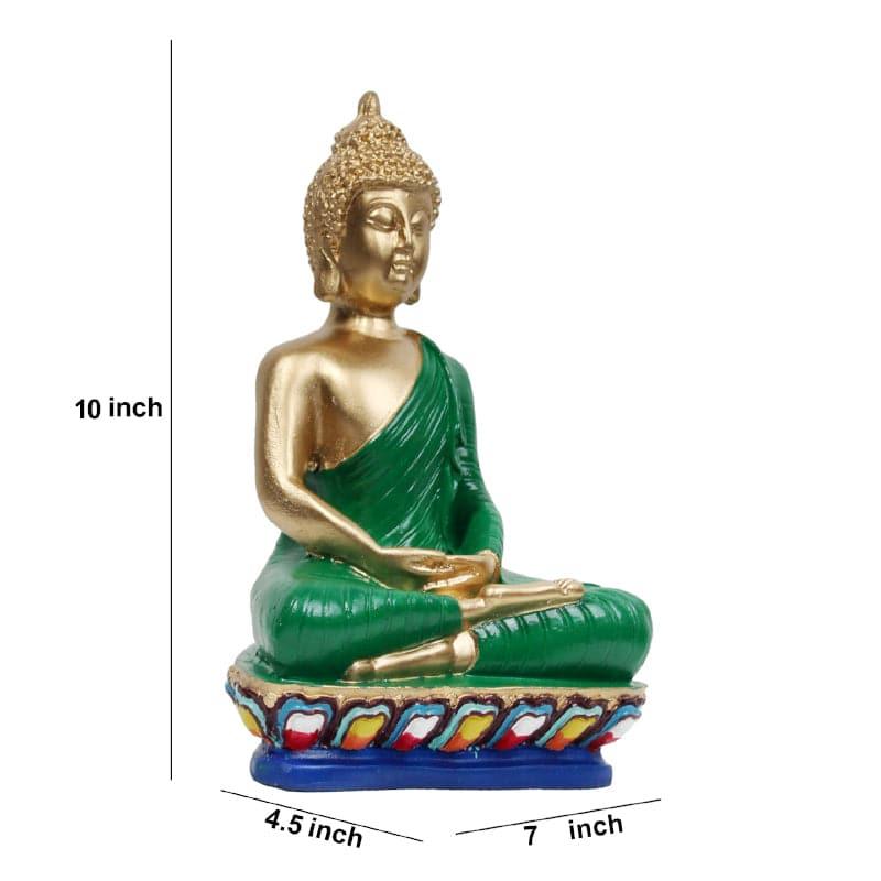 Buy Mangala Budha Showpiece -Green Showpieces from Vaaree